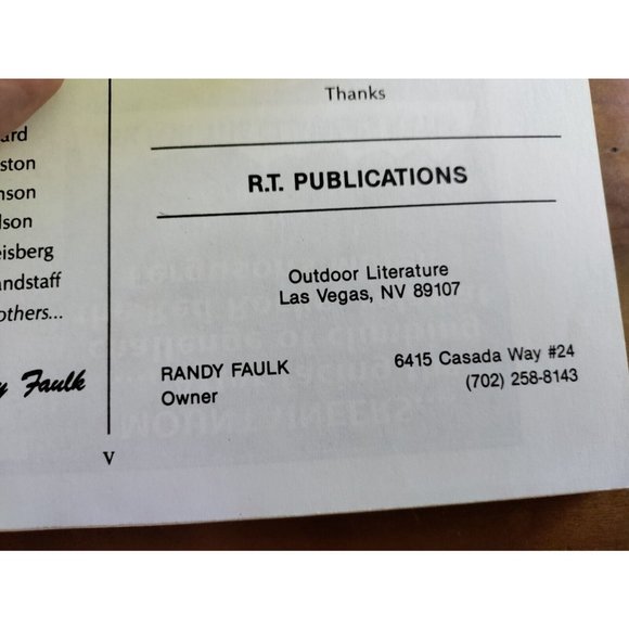 A Climbers Guide To The Red Rocks Of Nevada By RANDY FAULK 1992 1st Edition - Picture 4 of 8